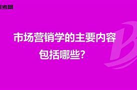市场营销学的主要内容(市场营销学的主要内容是研究)